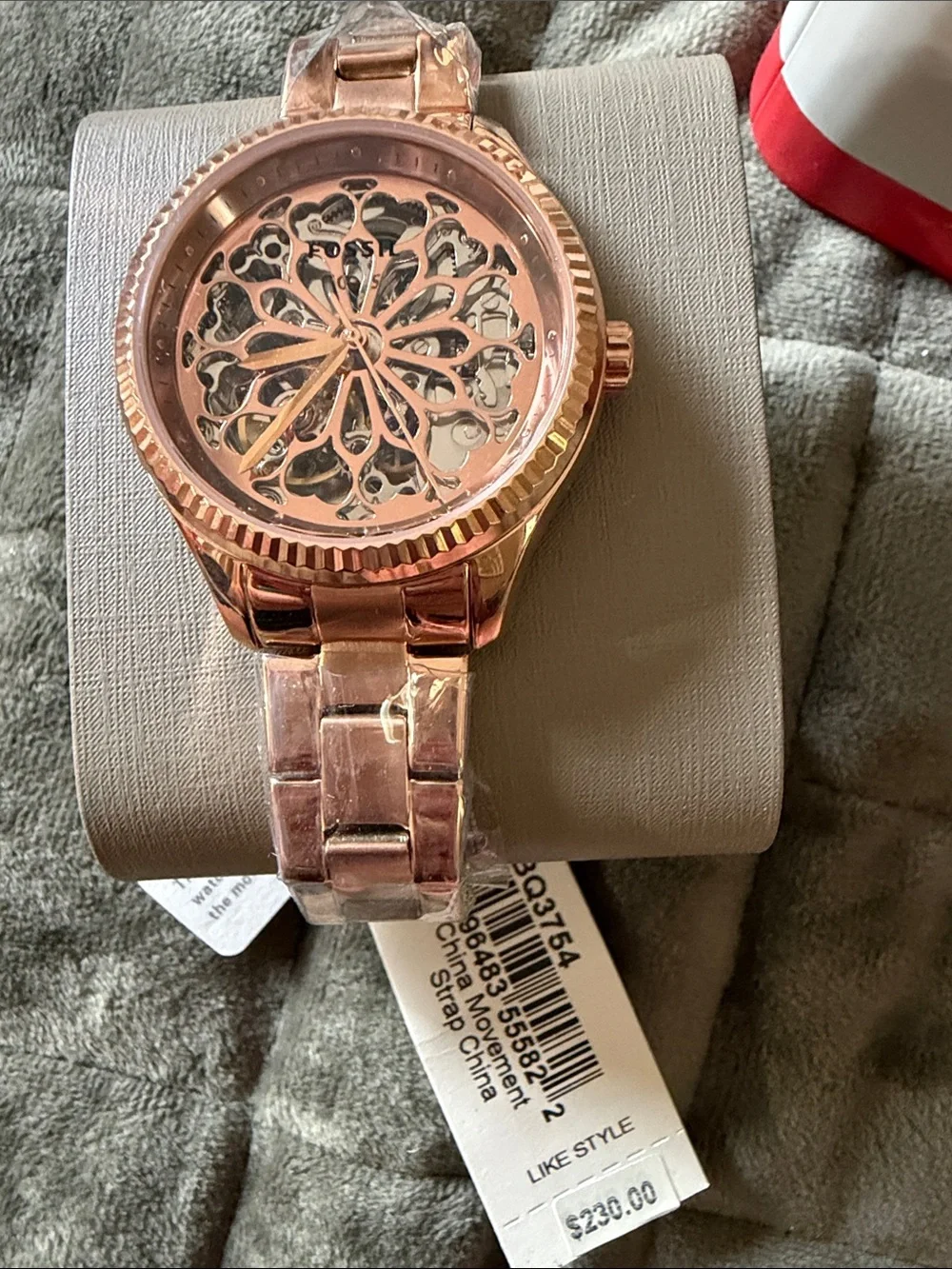 Fossil Rose Gold Filigree Bracelet Watch